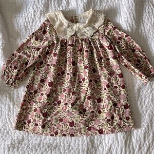 Zara Toddler Girl Collar Floral Dress